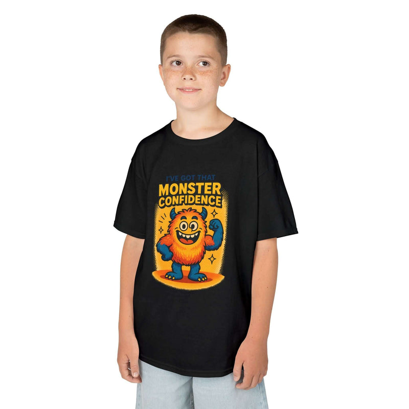 Global Kids Unisex Monster Confidence Tee - Fun T-Shirt for Kids