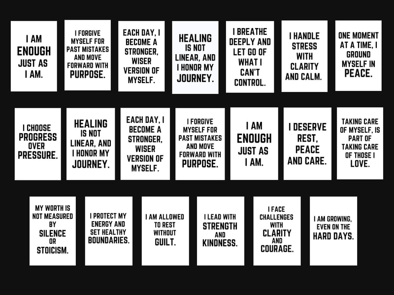 Inspirational wall art featuring motivational quotes for confidence, self-care, and personal growth.