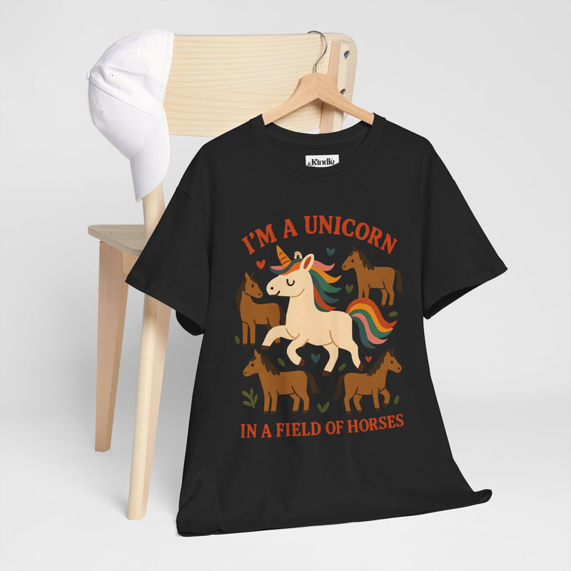 Unisex Adult Unicorn & Rainbow T-Shirt – Fun Graphic Tee