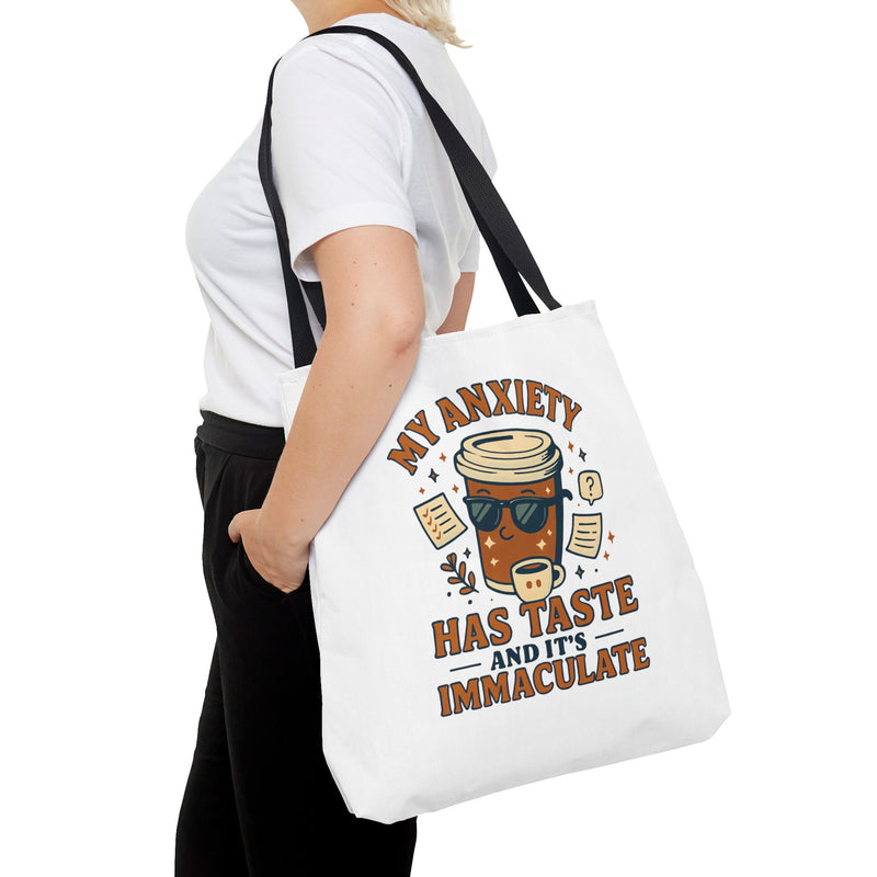 Funny Anxiety Tote Bag, Motivational Bag