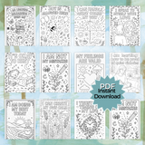 Mental Health Affirmation Coloring Pages – 40 Printable Self-Care Quotes for All Ages