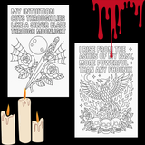 Good Vibes Only: 20 Retro Self-Love Affirmation Coloring Pages - Groovy Digital Download