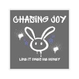 Chasing Joy Kiss-Cut Stickers - Fun Decor for Laptops