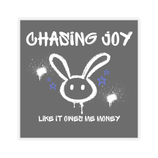 Chasing Joy Kiss-Cut Stickers - Fun Decor for Laptops