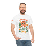 Overthinking But Make It Cute Tee – Funny Unisex Mental Health T-Shirt, Brain with Coffee & Planner
