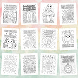 100 Self-Love & Affirmation Coloring Pages – Instant Download for Anxiety Relief