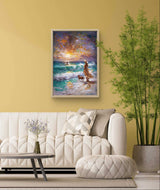Cowgirl Coastal Beach Digital Wall Art – Western Rustic Boho