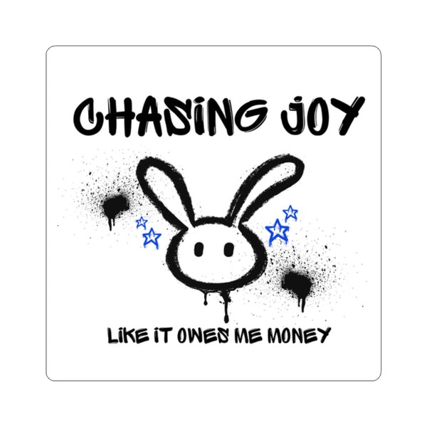 Chasing Joy Kiss-Cut Stickers, Fun Laptop Decals