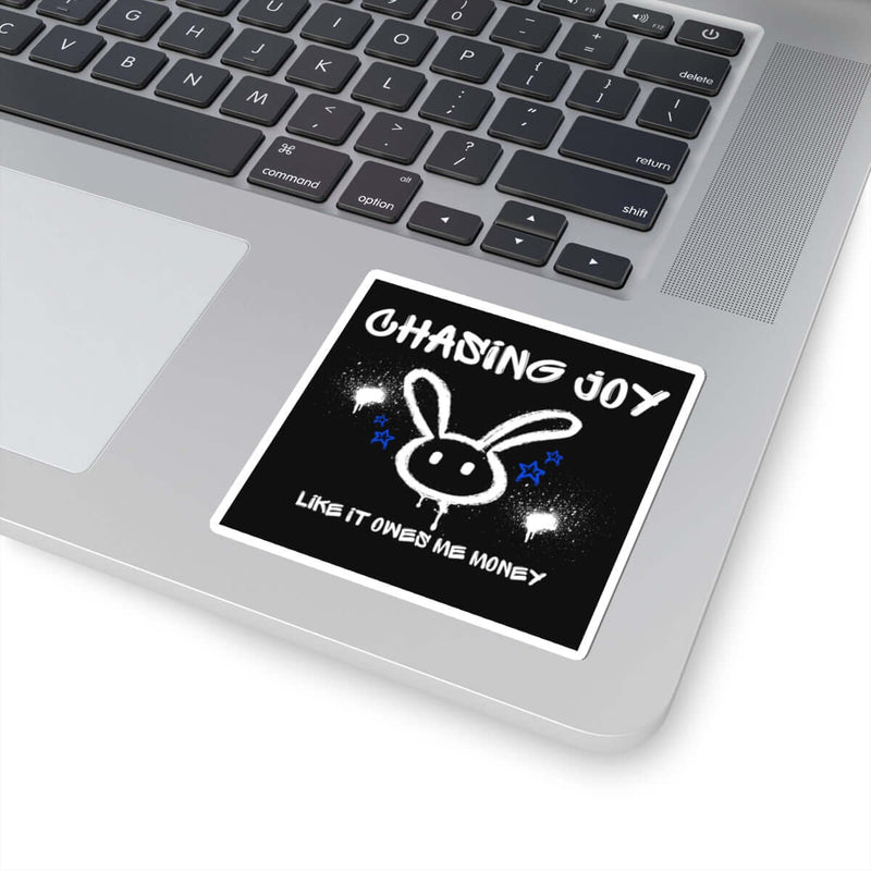 Chasing Joy Kiss-Cut Stickers - Fun Decor for Laptops