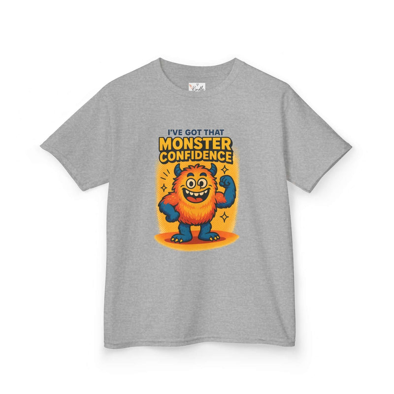 Global Kids Unisex Monster Confidence Tee - Fun T-Shirt for Kids