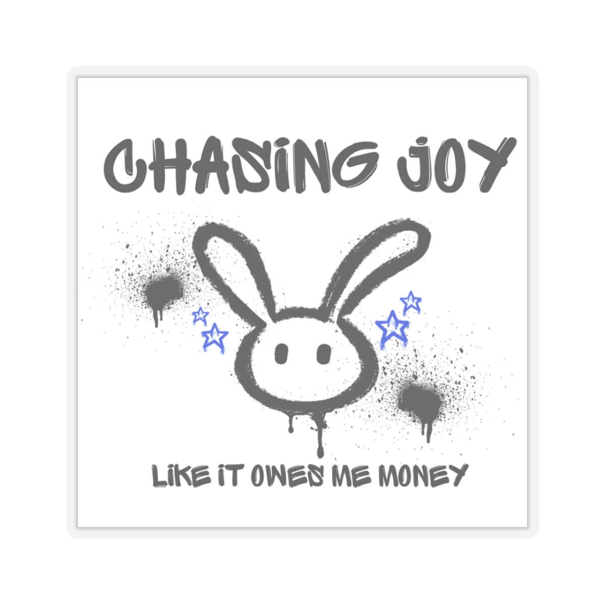 Chasing Joy Kiss-Cut Stickers, Fun Laptop Decals