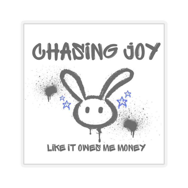Chasing Joy Kiss-Cut Stickers, Fun Laptop Decals
