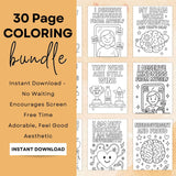 ADHD Affirmation Coloring Pages – 30 Printables for Focus & Emotional Wellness