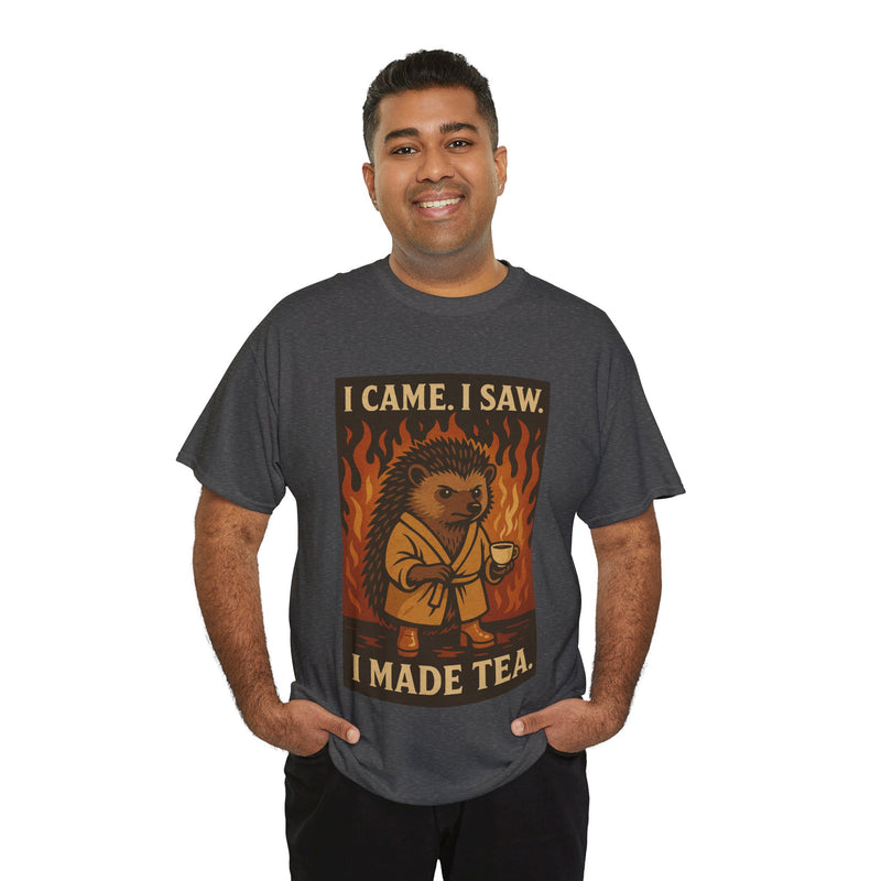 Hedgehog Tea Lover Unisex Tee Shirt