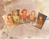 Anime Style Affirmation Cards for Teen Girls Mental Health Support | Set 3 of 6 | Printable A6 PDF PNG Files for Anxiety & Self Worth