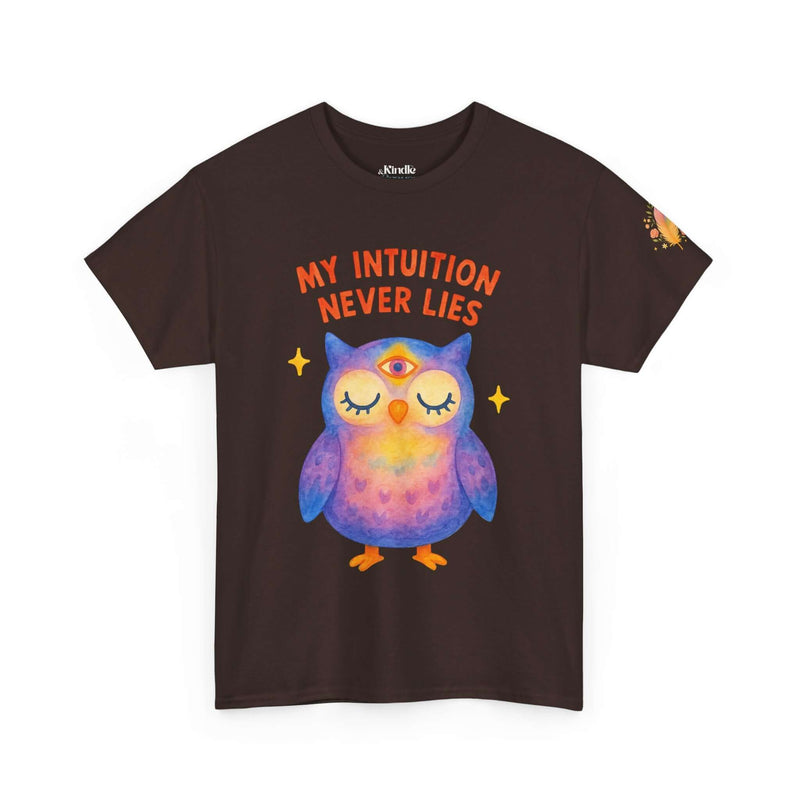 Intuition Owl T-Shirt – Unisex “My Intuition Never Lies” Tee