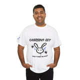 Unisex Graffiti Bunny Tee – “Chasing Joy” Street Style Shirt for Bold, Playful Vibes