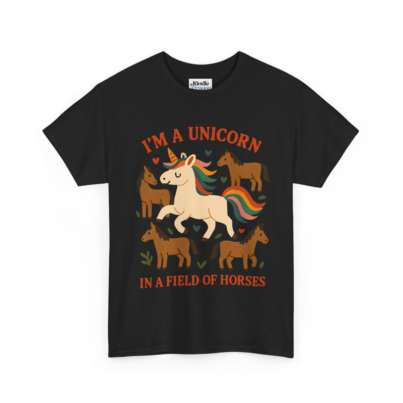 Unisex Adult Unicorn & Rainbow T-Shirt – Fun Graphic Tee