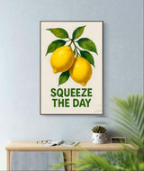 Summer Lemon Inspirational Wall Art  - Kitchen Decor, Vibrant Fruit Art Print