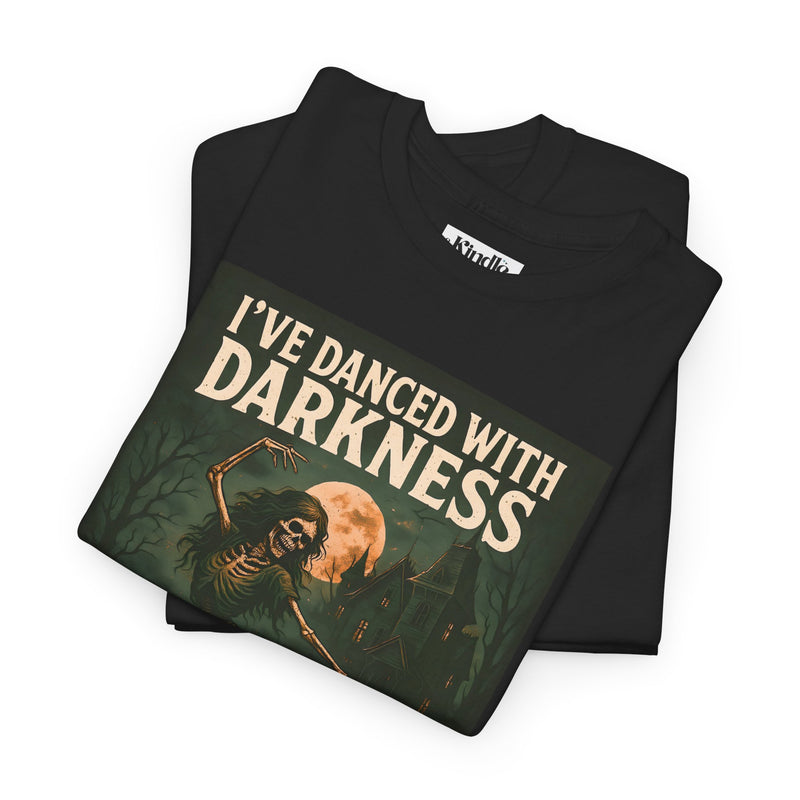 Unisex Heavy Cotton Tee: 'I've Danced with Darkness' Inspiration Tee