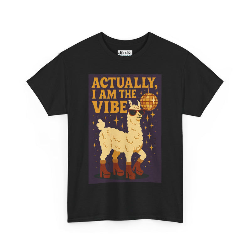 Disco Llama Tee, Whimsical T-Shirt, Funny Cotton Tee, Gifts for Animal Lovers, Party Vibes Shirt, Unisex Fashion Top