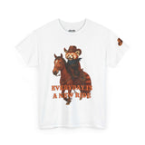 Cowboy Hat Red Panda Unisex Tee, Everyday is a New Ride Shirt, I Choose Joy T-Shirt
