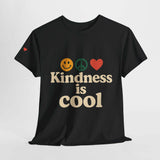 Unisex T-Shirt, Kindness is Cool Graphic Tee, Positive Vibe Apparel, Gift for Friends, Casual Wear, Summer Outfit