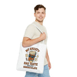 Funny Anxiety Tote Bag, Motivational Bag