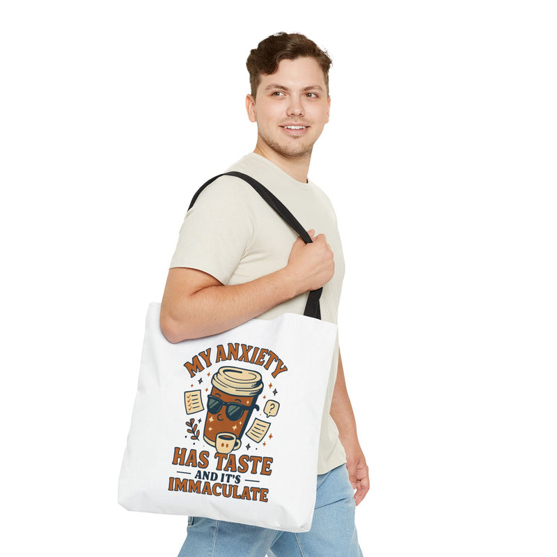 Funny Anxiety Tote Bag, Motivational Bag
