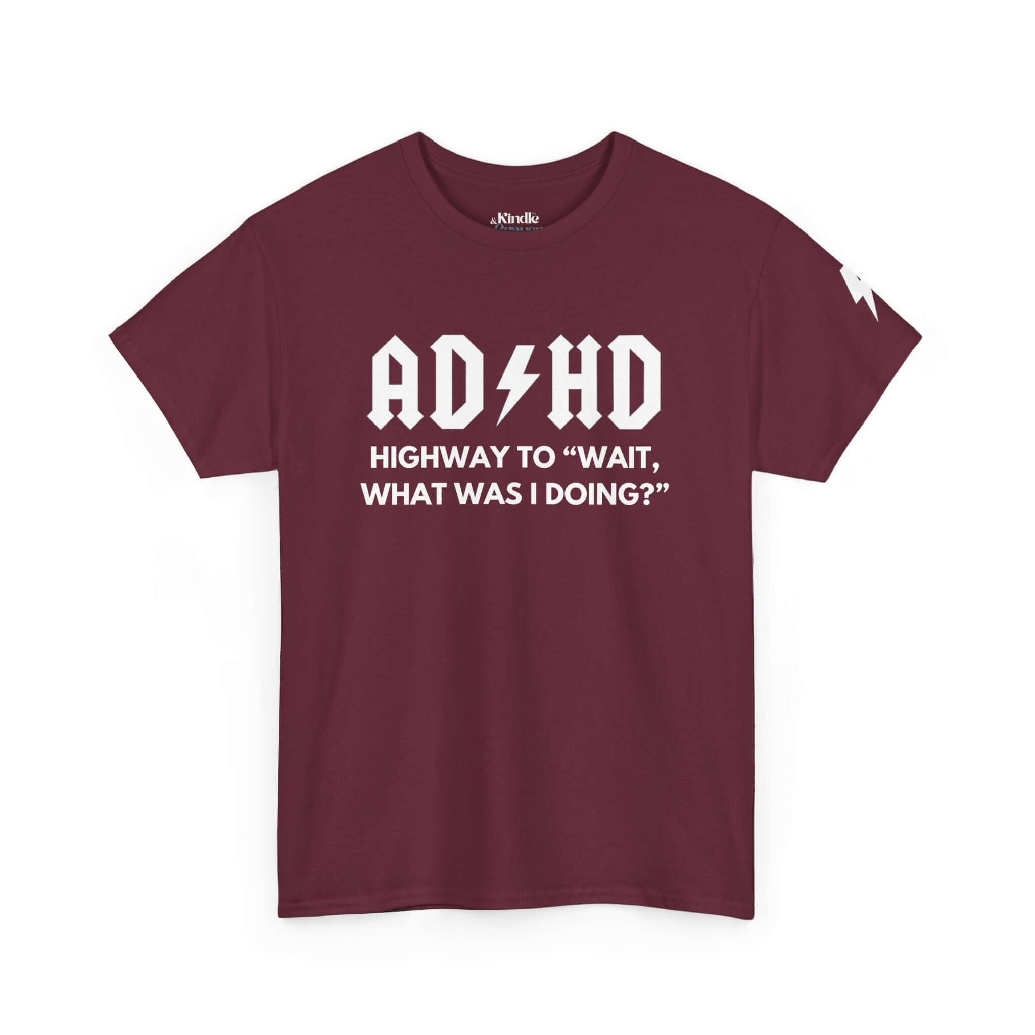 ADHD Humor Tee - Unisex Heavy Cotton T-Shirt, Mental Health Awareness, Gift for Friends, Casual Wear, Funny Quote Top