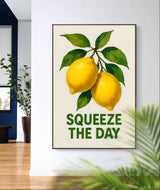 Summer Lemon Inspirational Wall Art  - Kitchen Decor, Vibrant Fruit Art Print