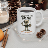 Funny Ceramic Mug - Dad to the Bone