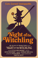 Retro Halloween Witch Poster Digital Download | Vintage Witch Wall Art Print