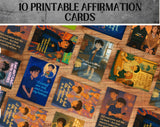 Anime Affirmation Cards for Teen Boys – Confidence, Body Image & Crush Support, Set of 10 Digital Cards