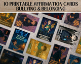 Anime Affirmation Cards for Teen Boys – Bullying & Belonging