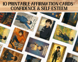 Anime Affirmation Cards for Teen Boys – Confidence & Self-Esteem