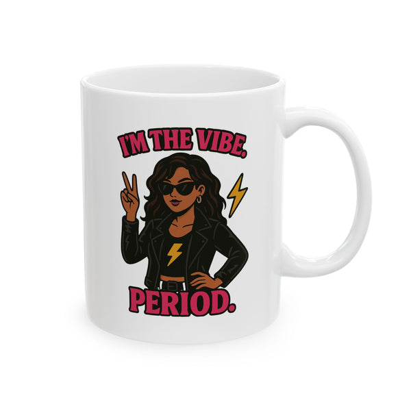 Electric Vibes Ceramic Coffee Mug - Motivational Coffee Cup