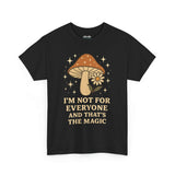 Magic Mushroom Tee, Funny T-Shirt for Nature Lovers, Unisex Cotton Shirt, Gift for Friends, Quirky Casual Wear