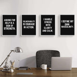 Men’s Inspirational Wall Art – 20 Digital Prints with Inspirational Quotes for Office or Home