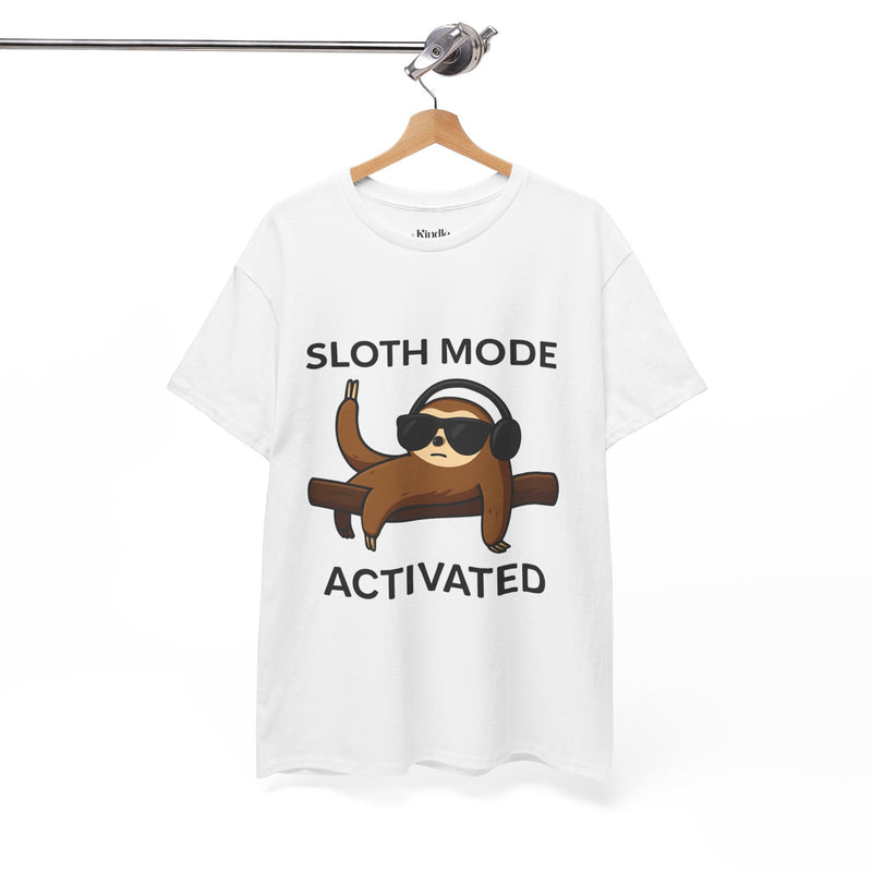 Unisex Sloth Mode Activated T-Shirt – Funny Lazy Vibes Tee