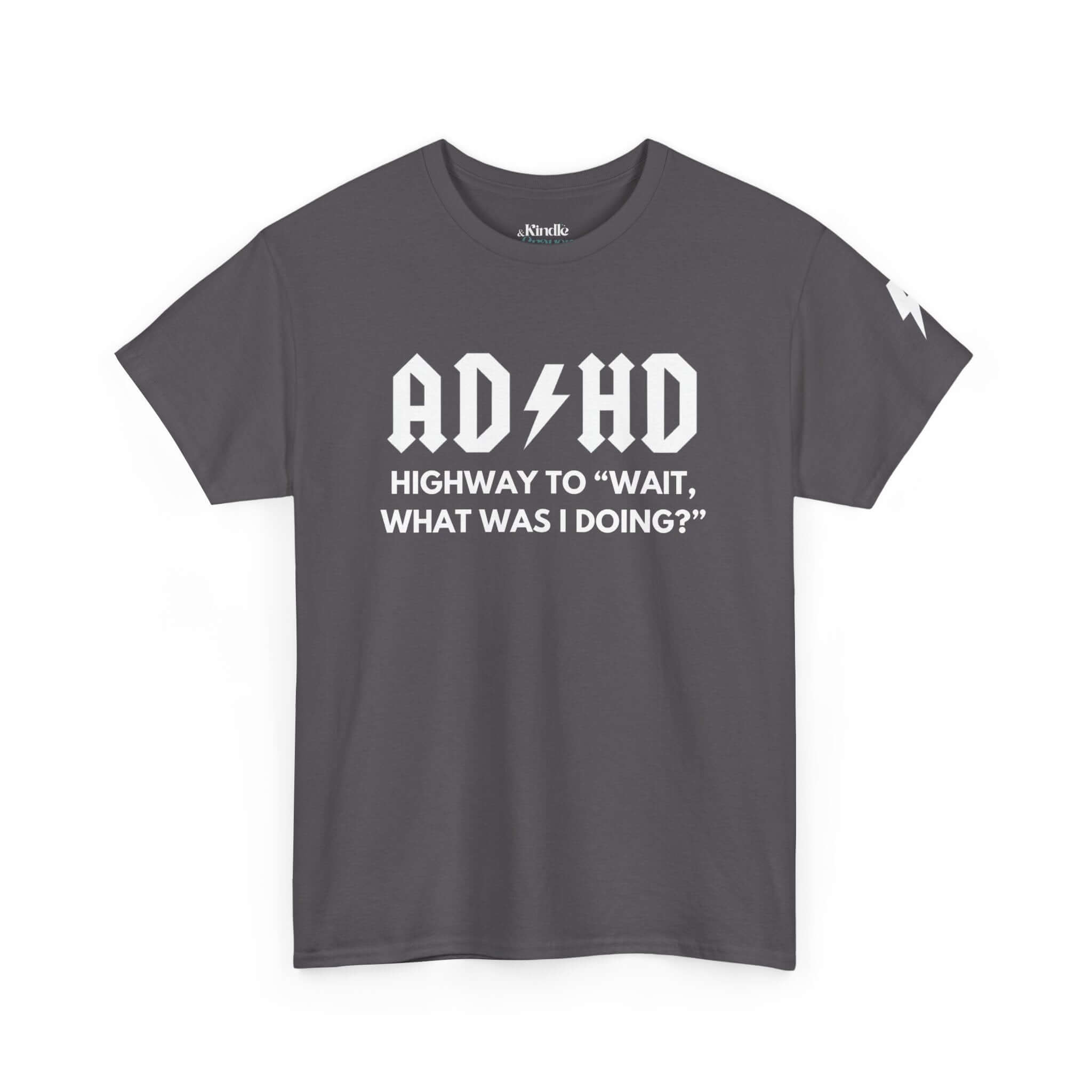 ADHD Humor Tee - Unisex Heavy Cotton T-Shirt, Mental Health Awareness, Gift for Friends, Casual Wear, Funny Quote Top