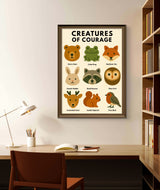 Woodland Animal Wall Art Digital Download, Mental Health Poster Printable