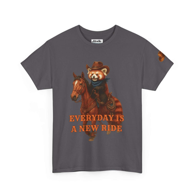 Cowboy Hat Red Panda Unisex Tee, Everyday is a New Ride Shirt, I Choose Joy T-Shirt