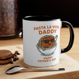 Colorful Pasta-Themed Fathers Day Coffee Mug