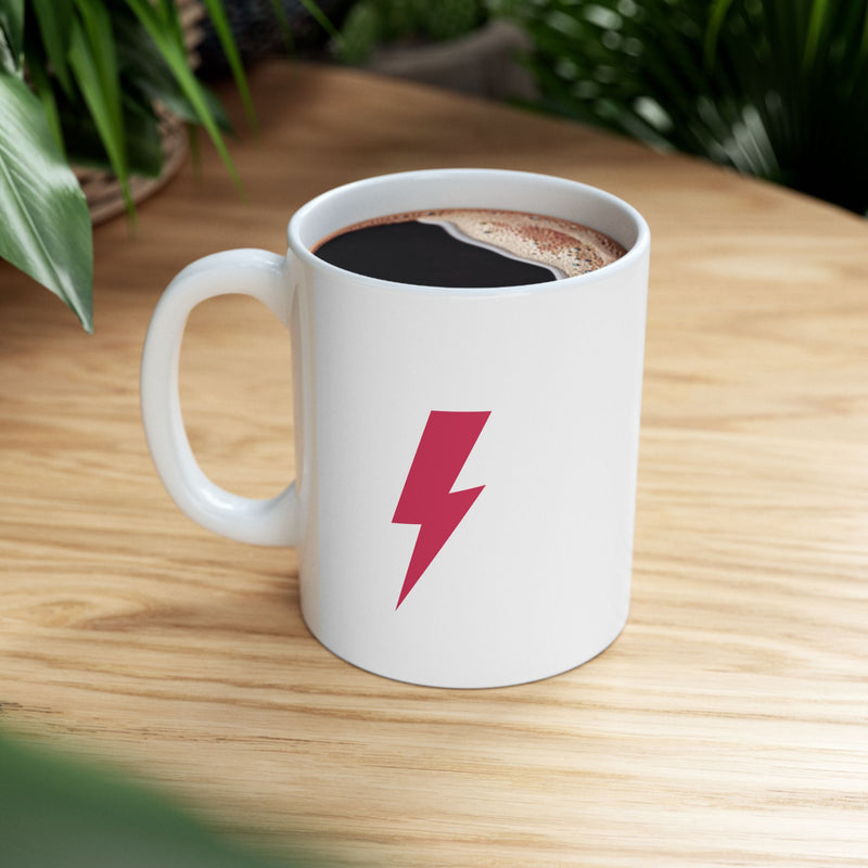 Electric Vibes Ceramic Coffee Mug - Motivational Coffee Cup