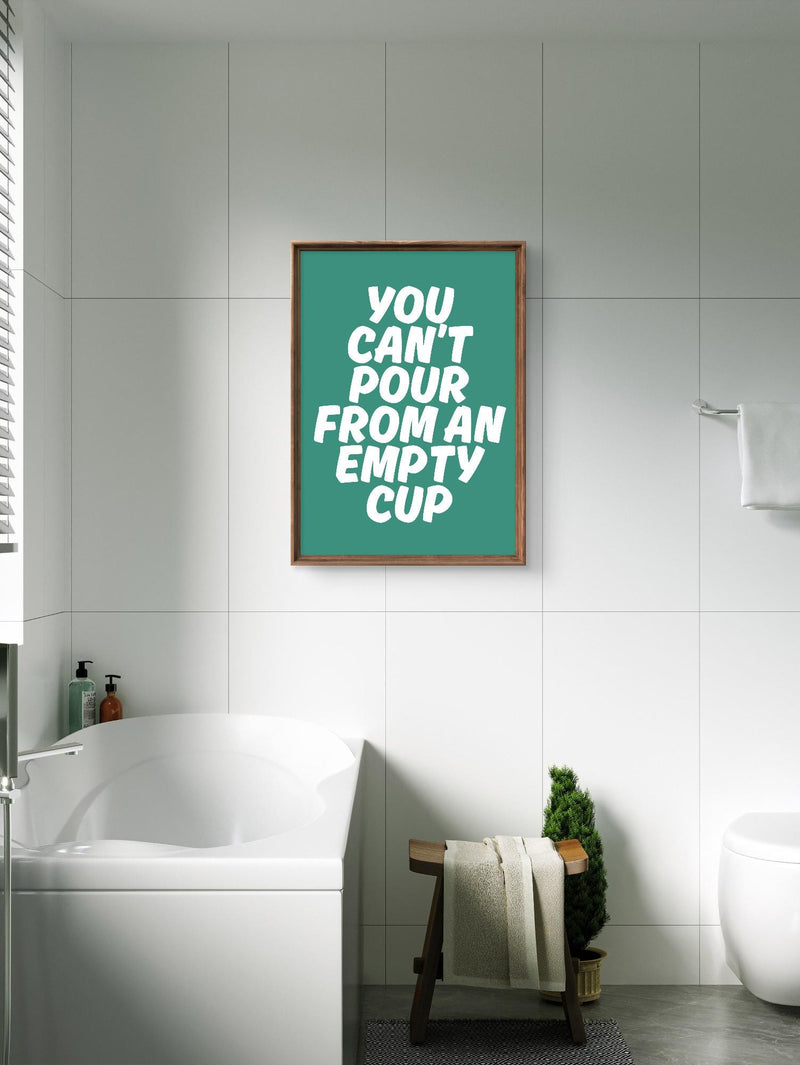 Mental Health Inspirational Wall Art – Positive Self-Care Affirmation Digital Wall Art