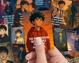 80 Anime Affirmation Cards for Teen Boys | Mental Health, Confidence, Body Image, Puberty, Bullying, Relationships & Academic Stress Set