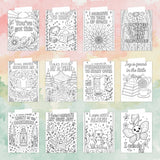 100 Self-Love & Affirmation Coloring Pages – Instant Download for Anxiety Relief
