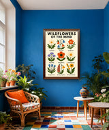 Wildflowers of the Mind Digital Print, Mental Health Wall Art, Therapy Office Decor