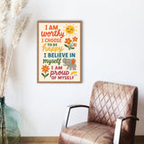 Kids Inspirational Wall Art – Positive Quote Prints for Bedrooms & Nurseries